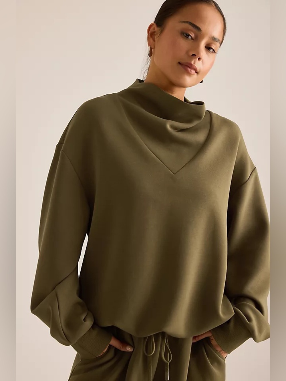 NWT Varley Betsy draped sweatshirt